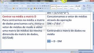 Análise Multivariada cálculo da matriz de covariância e da matriz de correlação [upl. by Ayarahs]