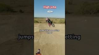 300 hundred mitar high jump automobile insanejump motocross crazyjumps dirtbike [upl. by Idonah]