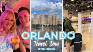 ORLANDO TRAVEL DAY ✈️ Virgin Premium Economy Manchester  MCO  Disneys Coronado Springs Resort [upl. by Ninel428]