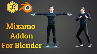 Create Rigged And Animated 3D Character With Mixamo  Blender Addon [upl. by Franci]