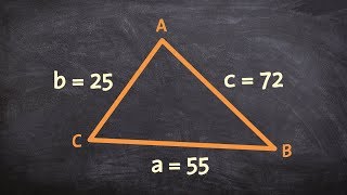 How to apply the law of cosines with no angles given [upl. by Gaspar]