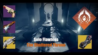 Destiny 2 The Final Shape Solo Flawless The Shattered Throne  Prismatic Warlock [upl. by Lletnwahs]