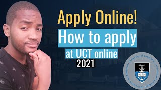 How to apply at UCT 202021 online [upl. by Rolan]