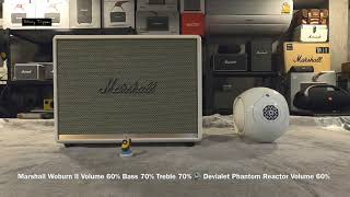 Marshall Woburn 2 vs Devialet Phantom Reactor 600w [upl. by Einiar]