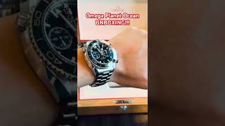 Omega Planet Ocean Chronograph Unboxing omegawatches watch omega planetwatch unboxing asmr [upl. by Inilam]