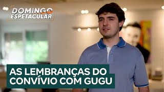 Cinco anos sem Gugu filho revela detalhes inéditos da convivência com o apresentador [upl. by Yelnik]