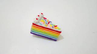 Diy ide kreatif dari kardus bekas jadi rainbow cake flanel [upl. by Nan964]