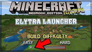 Elytra Launcher Tutorial  Minecraft Bedrock [upl. by Ataeb]