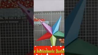 Papierstern Origami✨️🎄DIY Origami einfache Falt Sterne aus Papier basteln weihnachten [upl. by Amiarom]