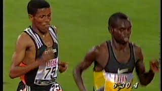 Gebrselassie 1241quot86 WR vs Komen 1244quot90 Zúrich 1997 [upl. by Teressa]