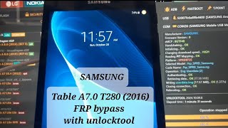 Samsung Tab A 70 T280 Frp unlocktool [upl. by Ycnaf]