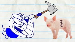 Pencilmate Wants the Money in NOTORIOUS PIG  Pencilmation Cartoons [upl. by Bock]