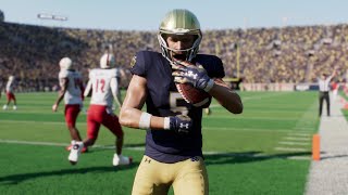 Notre Dame vs Louisville  NCAA Football 92824 Full Game Highlights College Football 25 Sim [upl. by Enelram]