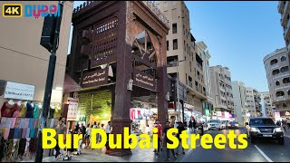 Bur Dubai Streets  Evening Walking Tour  30 April 2024 [upl. by Grose]