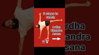 5 Steps To Reach Ardha Chandra Asana  Iyengar Yoga [upl. by Airamana]