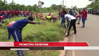 Vice President Jallow joins volunteers for a massive cleanup exercise in the capital city Banjul [upl. by Darrow]