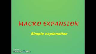 Macro Definition  Macro Expansion  positional parameters  Macro Call [upl. by Jeavons]