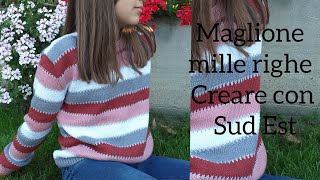 maglione mille righe \ ferri cniting [upl. by Nirej]