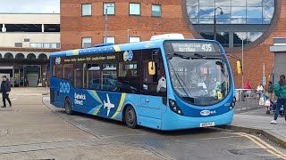 Route 200 branding  Ride on Metrobus Wright StreetLite  6127 SK19 FCF  Route 435 [upl. by Bernardo]