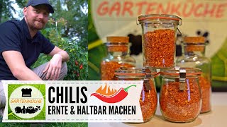 Chilipulver und Chiliflocken selbst herstellen 🌶️🔥 [upl. by Aterg]