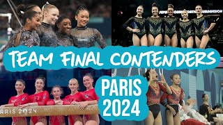 Paris 2024 Olympics Gymnastics Team Final Medal Contenders [upl. by Aisanat]