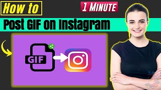 How to post Gif on Instagram 2024  How to 1 Minute [upl. by Ahsemit]