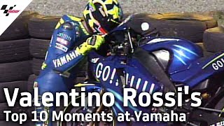 Valentino Rossis Top 10 Moments at Yamaha Factory Racing [upl. by Lud]