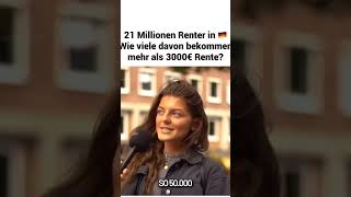 Wieviele Rentner bekommen mehr als 3000€  😱😱 erschreckendnachrichten politik rente2024 shorts [upl. by Yebba]