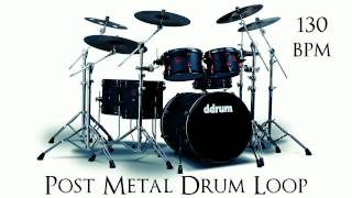 Post Metal Drum Loop 130 bpm [upl. by Aiuqram]