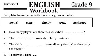 English workbook Activity 3 [upl. by Norvell186]