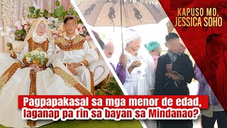 Isang kasal sa Sultan Kudarat ang bride at groom menor de edad  Kapuso Mo Jessica Soho [upl. by Ariamoy]