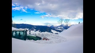 Schneeräumung im Forst  Extremeinsatz 2019  Lohnunternehmen Hemetsberger [upl. by Kunkle]