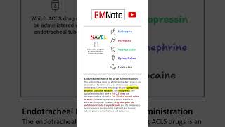 ACLS Drugs Via ETT NAVEL [upl. by Ahseina]