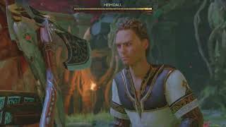 God of War Ragnarök Creatures of Prophecy Heimdall Bites the Rainbow Bridge cutscene [upl. by Selig]