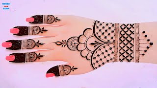 Mehndi Designs  Beautiful Mehndi Designs for Hands 2024  Step by Step Tutorial mehndi henna [upl. by Zetnwahs714]