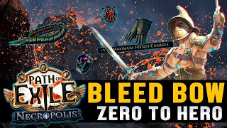 Bleed Bow Gladiator  From Zero to Hero  SSF Journey  Part 2  Path of Exile 324 [upl. by Cardwell]