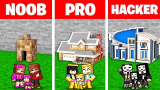 NOOB vs PRO  Minuscule Maison de Famille sur Minecraft [upl. by Conney]