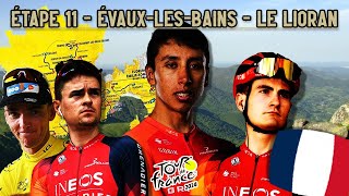 TOUR DE FRANCE 2024  Étape 11  EvauxlesBains  Le Lioran [upl. by Sliwa]