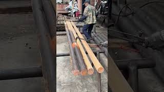 High temperature carbonized preservative wood process [upl. by Berey697]