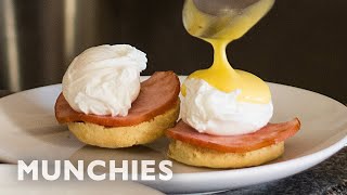 Making Eggs Benedict With Almost No Equipment [upl. by Ydrah]