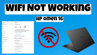 Hp Omen 16 Wifi Not Working  Wifi Connection Problem Fix Windows [upl. by Sakmar]