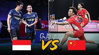 AHSANSETIAWAN INA  XIE Hao NanZENG Wei Han CHN  Badminton Highlight [upl. by Anoiek]