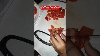 Tomatoes foryou cutting cuttingskills tomato vegetabld veggies cooking [upl. by Horbal]