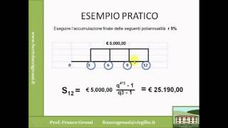 MATEMATICA FINANZIARIA LEZIONE 7 [upl. by Aicsile469]