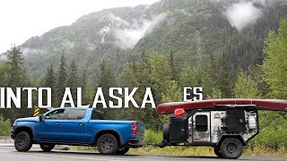 Stikine River Crossing on BCs Cassiar Hwy  Into Alaska E5  30Day Overlanding amp Canoe Adventure [upl. by Alyaj]