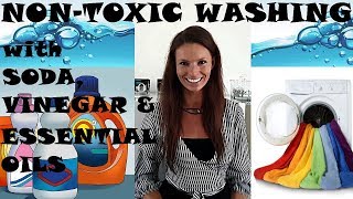 Cheap and nontoxic washing with BAKING SODA VINEGAR amp ESSENTIAL OILS [upl. by Depoliti188]