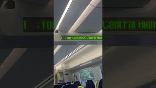 ScotRail Class 385 Onboard Announcement Cardonald [upl. by Neema]