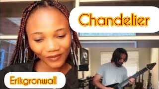 CHANDELIER  Erik Grönwall Sia Cover reaction [upl. by Jerrilee]