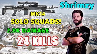 Soniqs Shrimzy  24 KILLS 28K Damage  MK14 vs SQUADS  PUBG [upl. by Nilak]