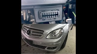 Mercedes B200 2005 W245 OBD2 Port Location [upl. by Aisac]